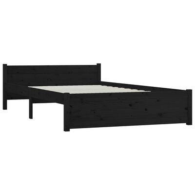 vidaXL Bett mit Schubladen Schwarz 150x200 cm