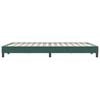 vidaXL Boxspringbett ohne Matratze Dunkelgr&uuml;n 140x220 cm Samt