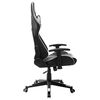 vidaXL Gaming-Stuhl Schwarz und Wei&szlig; Kunstleder