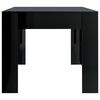 vidaXL Esstisch Hochglanz-Schwarz 180x90x76 cm Holzwerkstoff