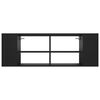 vidaXL TV-Wandschrank Schwarz 102x35x35 cm Holzwerkstoff