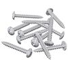 vidaXL Holzschrauben 12 Stk. Silber M4 x 28 mm Stahl
