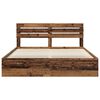 vidaXL Bettrahmen Altholz 200 x 200 cm Massives Kiefernholz