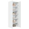 vidaXL Hochschrank Wei&szlig; 80x42,5x225 cm Holzwerkstoff