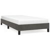 vidaXL Bettgestell ohne Matratze Dunkelgrau 100x200 cm Samt