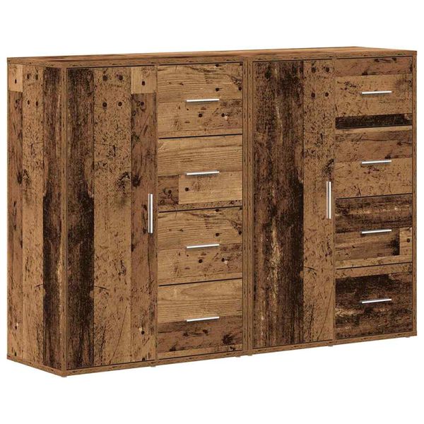 vidaXL Sideboard 2 pcs Altholz 60 x 31 x 84 cm Holzwerkstoff