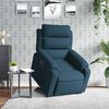 vidaXL Relaxsessel mit Aufstehhilfe Elektrisch Blau Samt