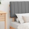 vidaXL Bettgestell mit gepolstertem Kopfteil Hellgrau 75 x 190 cm