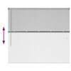 vidaXL Balkenjalousien mit Vorh&auml;ngen Silber 130 x 150 cm Aluminium