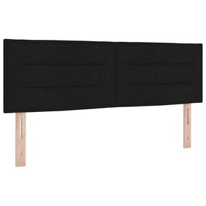 vidaXL Kopfteil mit Kopfteil Schwarz 160 cm Kunstleder