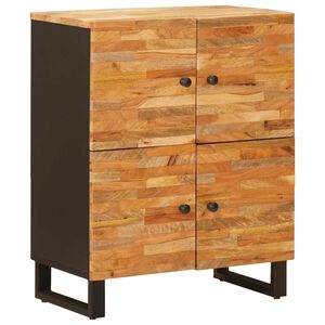 vidaXL Seitenschrank Braun 60 x 33 x 75 cm Massivholz Mango