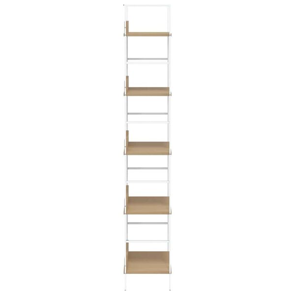 vidaXL B&uuml;cherregal 5 Regalb&ouml;den Eiche 60x27,6x158,5 cm Holzwerkstoff