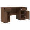 vidaXL Schreibtisch Braun Eichen-Optik 140 x 49 x 76 cm Holzwerkstoff