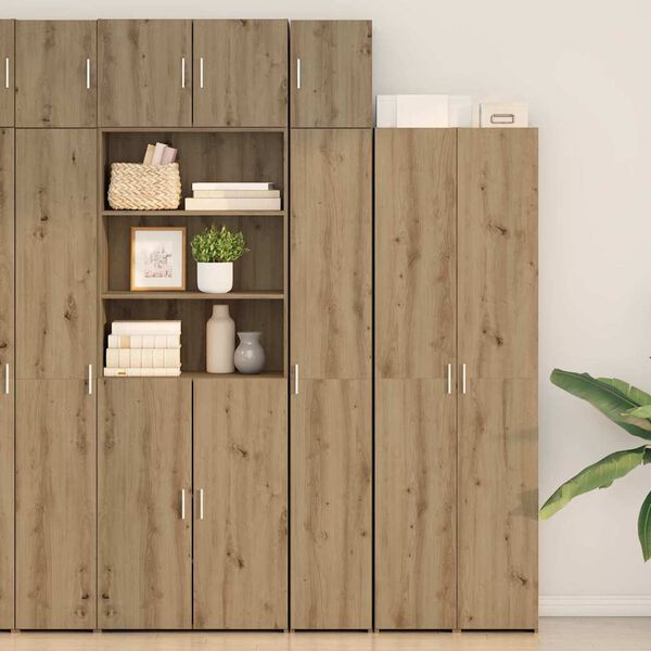 vidaXL Aufbewahrungsschrank 3 pcs Artisan-Eiche 30 x 42,5 x 225 cm