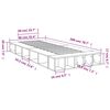 vidaXL Bettgestell Wei&szlig; 90x200 cm Holzwerkstoff