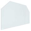 vidaXL Feuerstelle Glasplatte Transparent 100 x 60 cm Glas