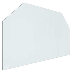 vidaXL Feuerstelle Glasplatte Transparent 100 x 60 cm Glas