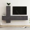 vidaXL 5-tlg. TV-Schrank-Set Hochglanz-Grau Holzwerkstoff