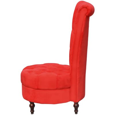vidaXL Sessel mit hoher Lehne Rot Stoff