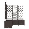 vidaXL Garten-Pflanzgef&auml;&szlig; 5 pcs Braun 120 x 120 x 143 cm Stahl