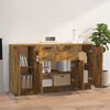 vidaXL Sideboards 3 Stk. R&auml;uchereiche Holzwerkstoff