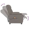 vidaXL Massagesessel Taupe Stoff