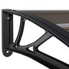 vidaXL Vordach Schwarz 240x75 cm PC