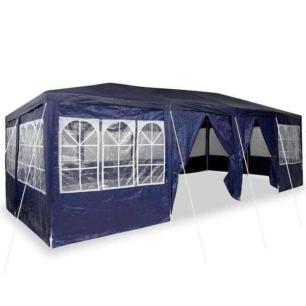 vidaXL Party-Zelt Blau 800 x 400 x 266 cm Polyethylen