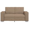 vidaXL Sofa 120cm Cappuccino Stoff