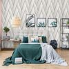 DUTCH WALLCOVERINGS Tapete Geometric Wei&szlig; und Golden