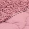 vidaXL Sommerdecke Rosa 220 x 240 cm Mikrofaser und Teddy-Fleece