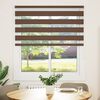 vidaXL Doppelrollo Braun 120x150 cm Stoffbreite 115,9 cm Polyester