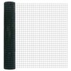 vidaXL Zaun mit Pfosten Gr&uuml;n 1,6 x 10 m Stahl und PVC