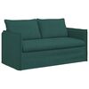 vidaXL Sofa 140cm 2 pcs Dunkelgr&uuml;n Metall