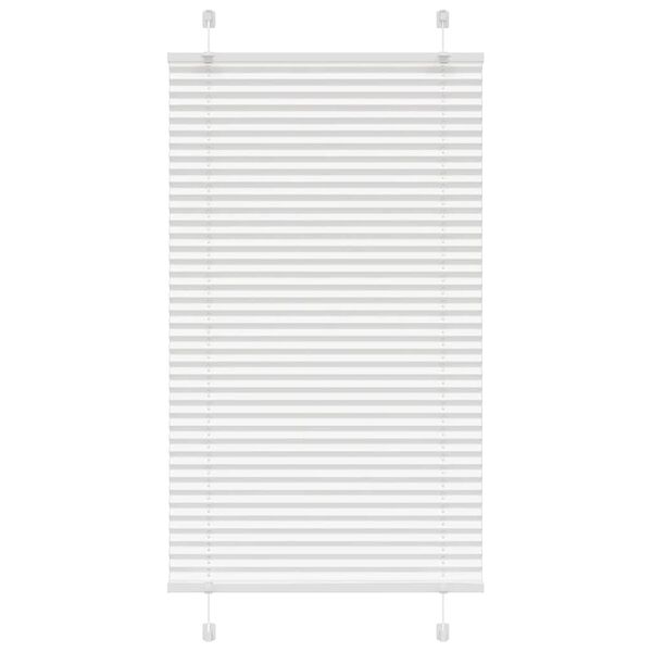 vidaXL Plissee Wei&szlig; 80x100 cm Stoffbreite 79,4 cm Polyester