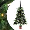 vidaXL Weihnachtsbaum mit 150 LEDs mit St&auml;nder Gr&uuml;n 65 cm PE
