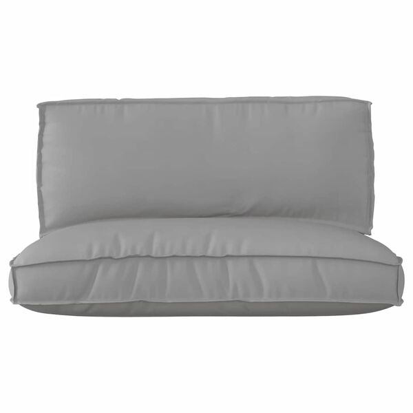 vidaXL Palettenkissenset 2 pcs Grau Oxford-Stoff