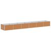 vidaXL Hochbeet Hellbraun 480 x 80 x 45 cm Verzinkter Stahl