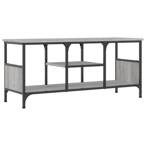 vidaXL TV-Schrank Grau Sonoma 100x35x45 cm Holzwerkstoff & Eisen