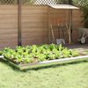 vidaXL Schneckenzaun 4 pcs Silber 100 x 3,5 x 25 cm Edelstahl
