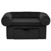 vidaXL Hundesofa mit Schublade Schwarz 75x50x38 cm Pl&uuml;sch