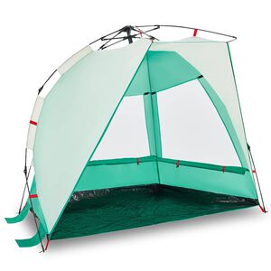 vidaXL Strandzelt 2 Personen Seegr&uuml;n Quick Release Wasserdicht