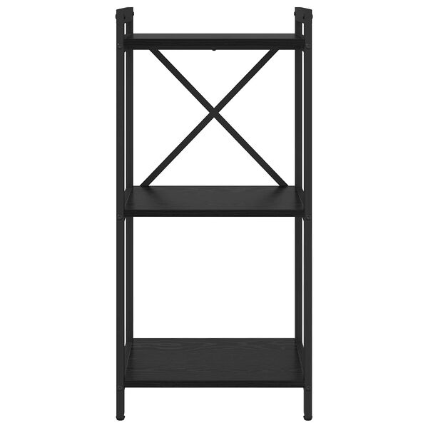 vidaXL B&uuml;cherregal Schwarz Eichen-Optik 40 x 30 x 85 cm Holzwerkstoff