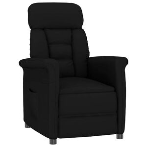 vidaXL Sessel Schwarz Mikrofaser