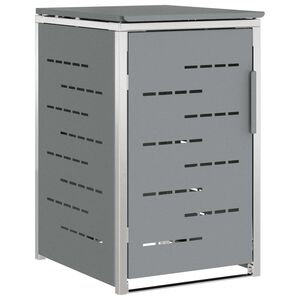 vidaXL M&uuml;lltonnenbox f&uuml;r 1 Beh&auml;lter 240L Grau