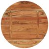vidaXL Tischplatte &Oslash;80x3,8 cm Rund Massivholz Akazie