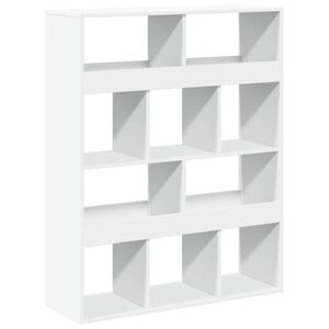 vidaXL B&uuml;cherregal Wei&szlig; 100x33x125,5 cm Holzwerkstoff