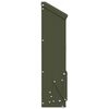 vidaXL H&uuml;hnerf&uuml;tterer Olive Gr&uuml;n 13 x 12 x 51 cm Kaltgewalzter Stahl