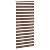 vidaXL Doppelrollo Braun 95x200 cm Stoffbreite 90,9 cm Polyester