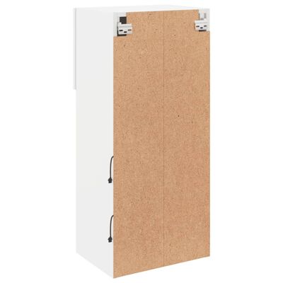 vidaXL TV-Schrank mit LED-Leuchten Weiß 40,5x30x90 cm